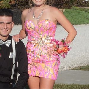 Bright Homecoming Dress